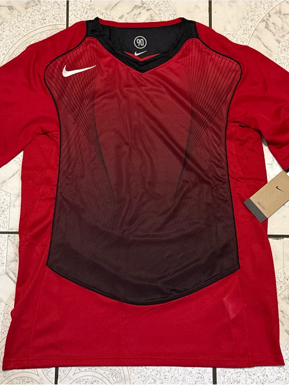 New Nike Total 90 Dri-FIT Soccer Jersey Shirt Red Men's Size Medium HV1178-687
